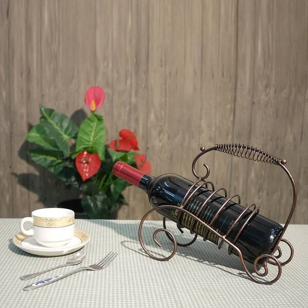 Shop 1 Bottle Tabletop Wine Bottle Holder Decorative Wine Rack