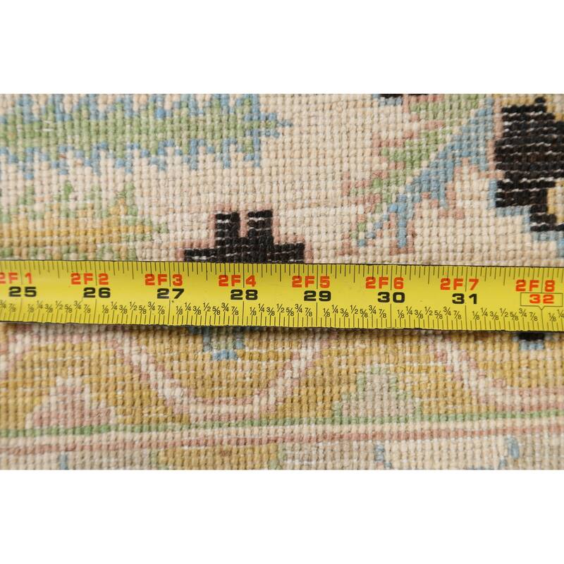 Stunning Geometric Khotan Oriental Area Rug Wool Handmade Carpet - 8'9" x 11'8"