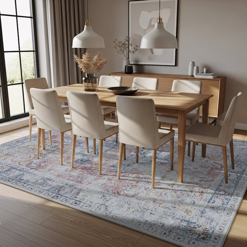 World Rug Gallery Bohemian Oriental Washable Area Rug