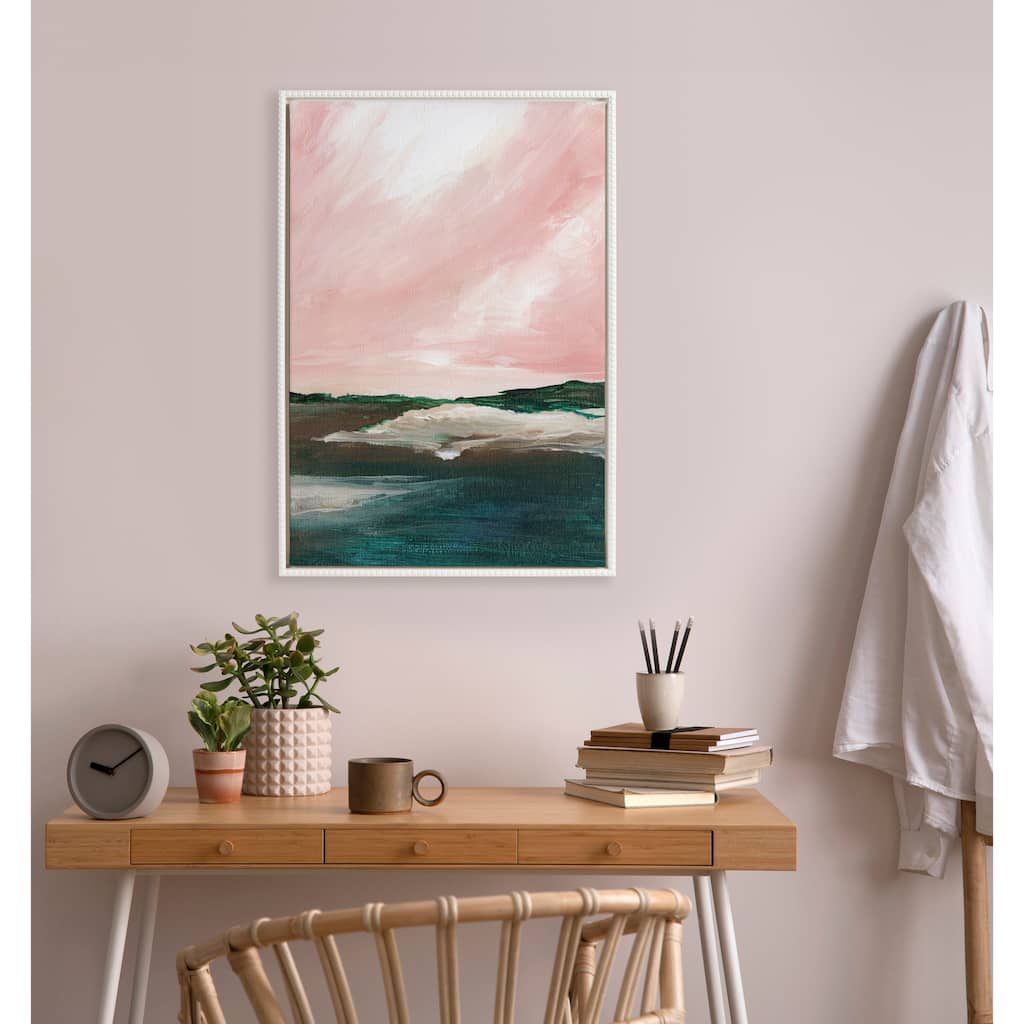 Kate and Laurel Sylvie Beaded Evening Mood Canvas by Nikita Jariwala