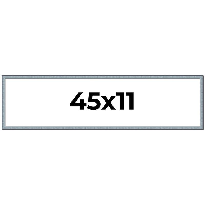45x11 Frame Rustic Sky Blue Solid Wood Picture Frame | 0.75 Inch