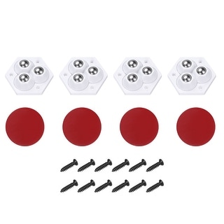 Trash Can Rotation Sheet Rotation Mini Caster Swivel Rollers Sticky Pulley for Storage Bins ...