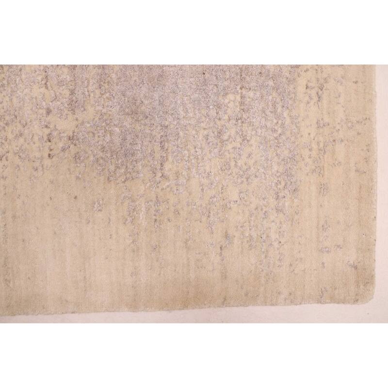 ECARPETGALLERY Hand Loomed Elysian Ivory Wool Rug - 8'0 x 10'0