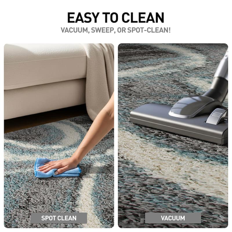 World Rug Gallery Contemporary Cozy Plush Shag Area Rug