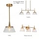 preview thumbnail 16 of 16, Mola Modern Gold 1-Light Seeded Glass Pendant Light for Kitchen Island Dining Room - D 9" x H 8"