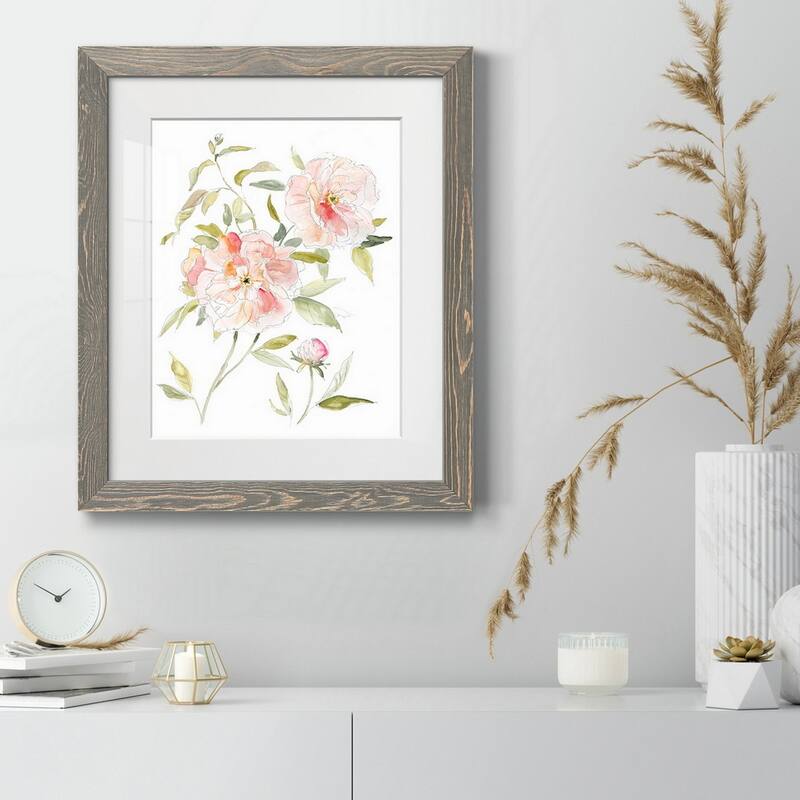 Sketchbook Cottage Rose II-Premium Framed Print - Ready to Hang