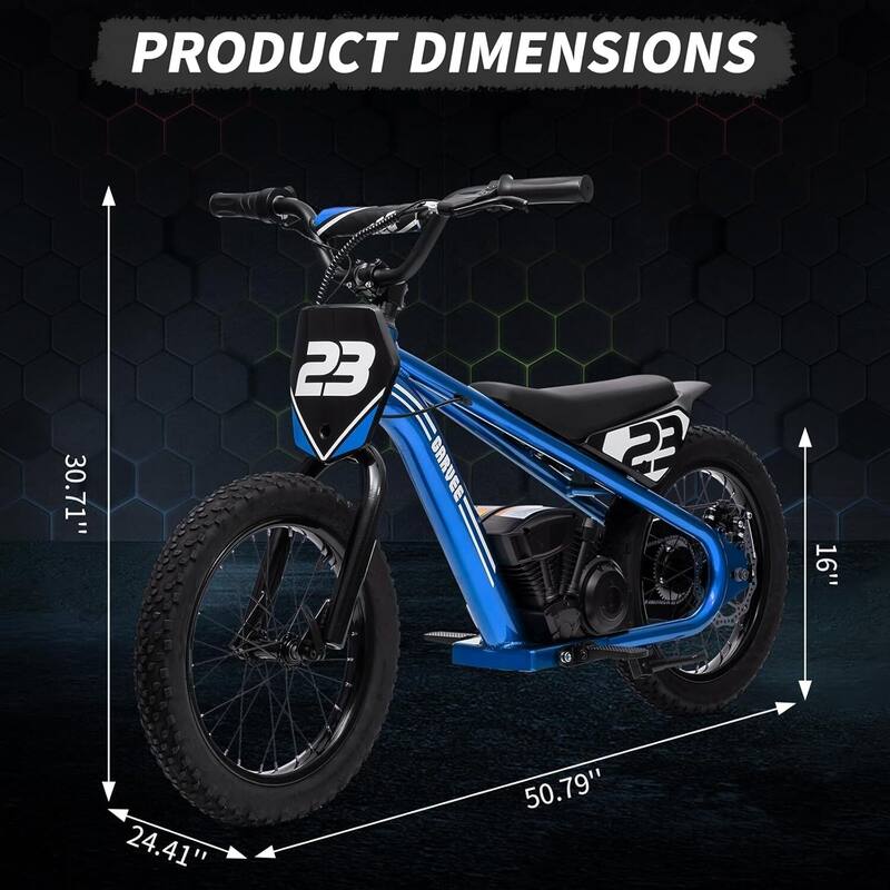 Kids Electric Dirt Bike, Electric Balance Bike for Kids Ages 6-12 Best Gift