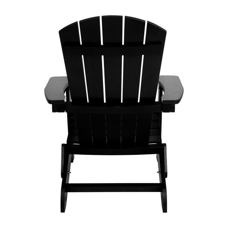 All-Weather Poly Resin Folding Adirondack Chair - Patio Chair