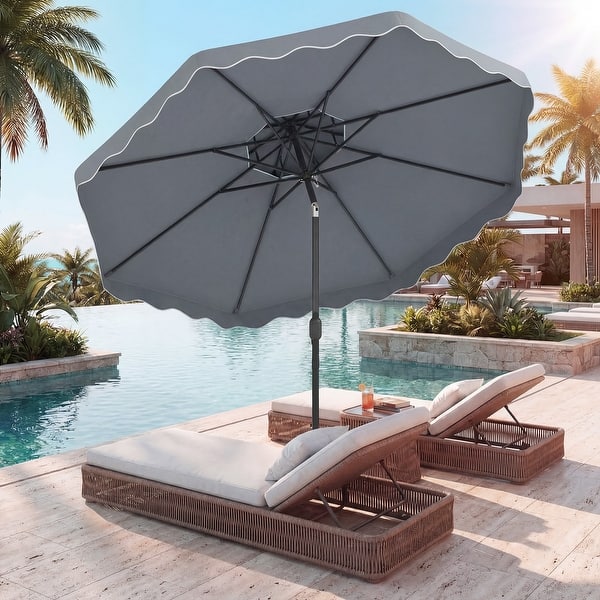 best crank and tilt patio umbrella 3-Tier w/ Adjustment, providing maximum protection and longevity Best Choice Products 10 ft.