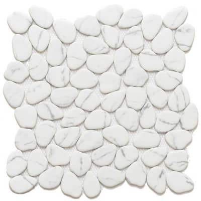 The Tile Life Recycled Cenote Pebble 13x13 Glass Floor, Wall & Backsplash Tile