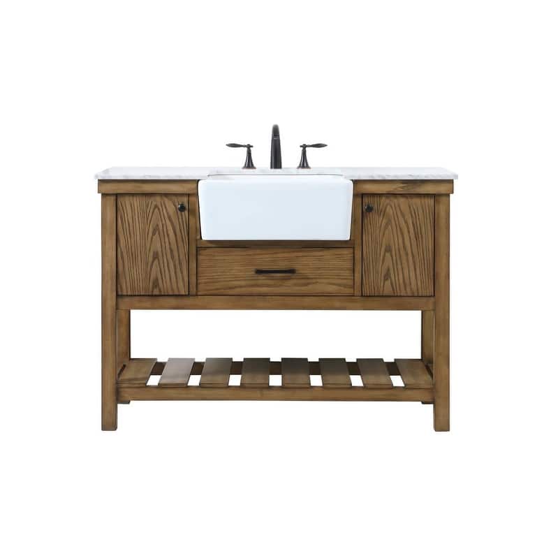 Elegant Lighting VF60148 Clement 48" Free Standing Single Basin Vanity