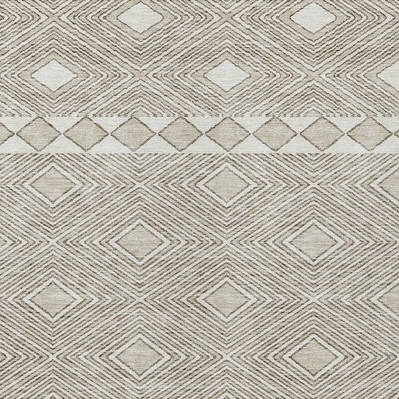 HomeRoots Geometric Transitional Rectangle Outdoor Rug