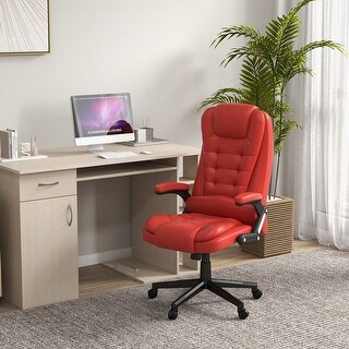 HomCom Executive Ergonomic Heated Vibrating Massag