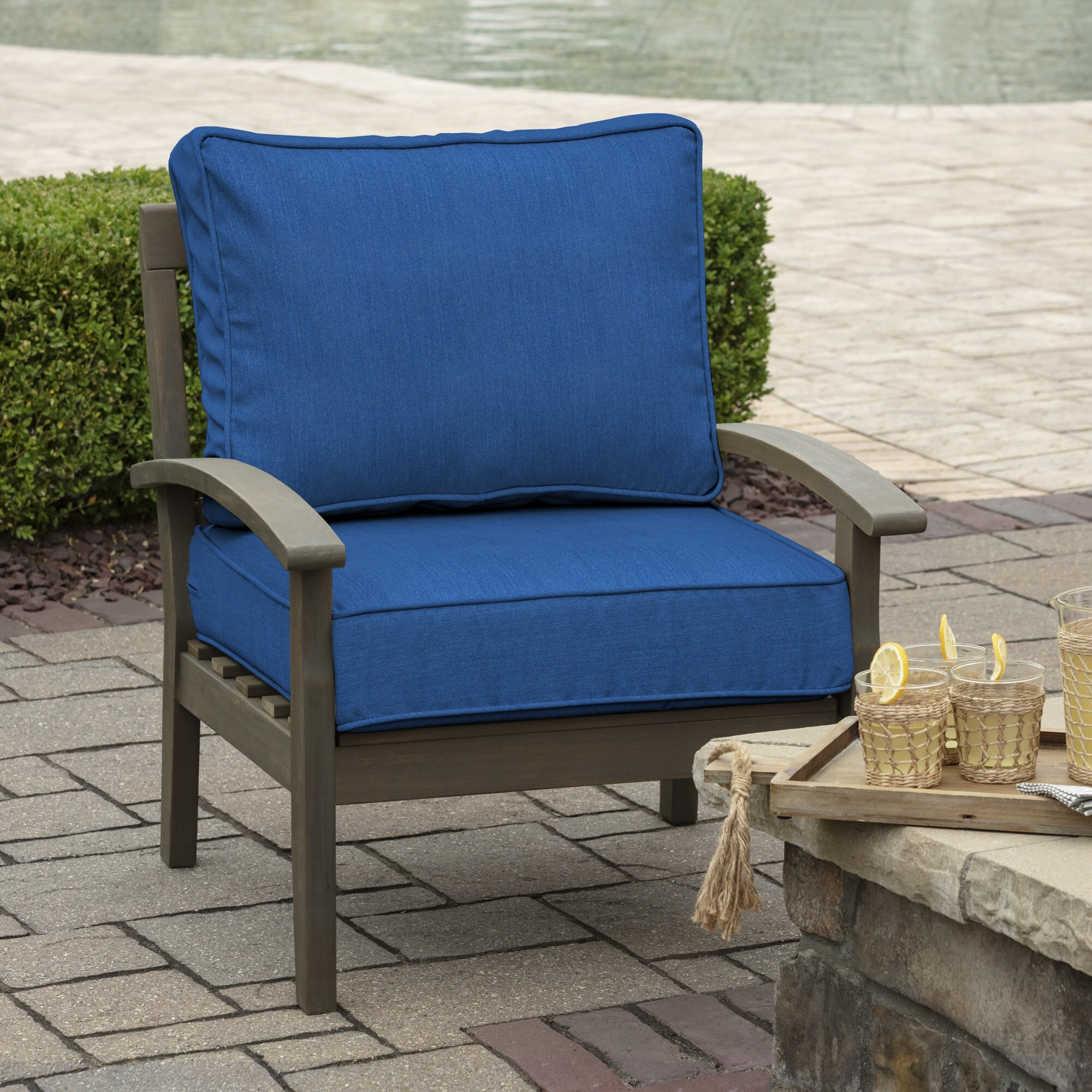 Arden Selections Modern Acrylic Outdoor Deep Seating Cushion Set