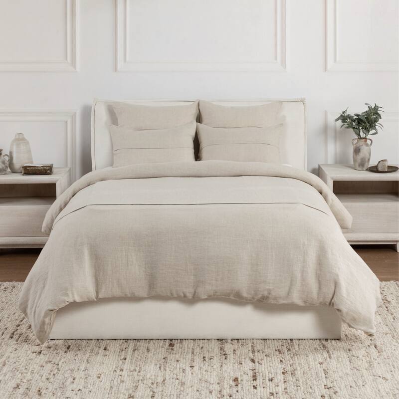 Villa by Classic Home Beaumont 100% Linen Duvet - King - Beige