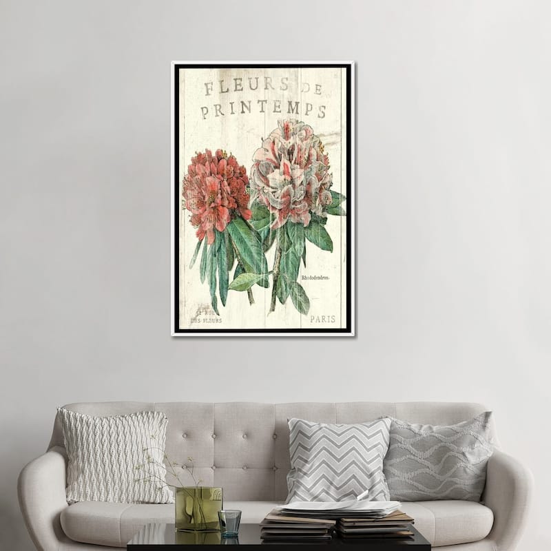 iCanvas "Fleur de Printemps " by Sue Schlabach Framed Canvas Print
