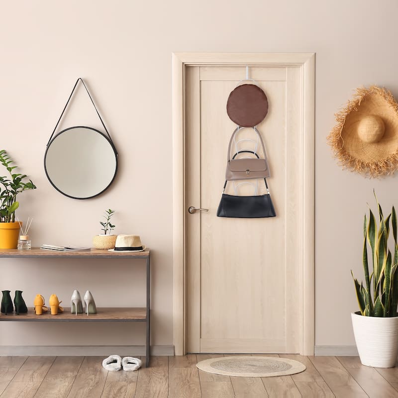 Hat Rack, 5 Pack Baseball Cap Display Storage Rack Holder Over Door Wall Mounted Hanging Hat Organizer, 6.5*5.5Inch