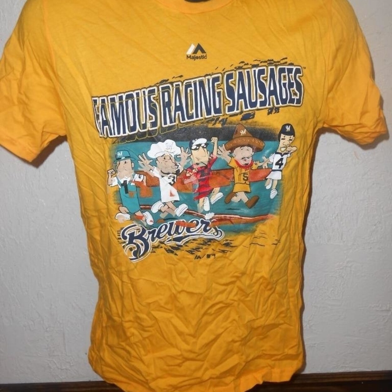 milwaukee brewers sausage race t shirt