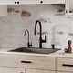 preview thumbnail 50 of 59, Karran Top Mount 25 in. Single Bowl Quartz Kitchen Sink Kit