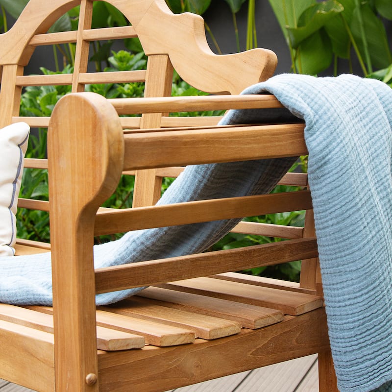 Cambridge Casual Lutyens 5ft Teak Wood Outdoor Bench