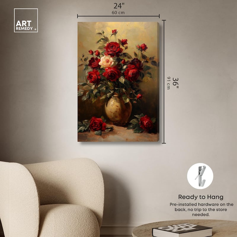 Lavish Lily Lament Canvas by Art Remedy, Gallery Wrapped
