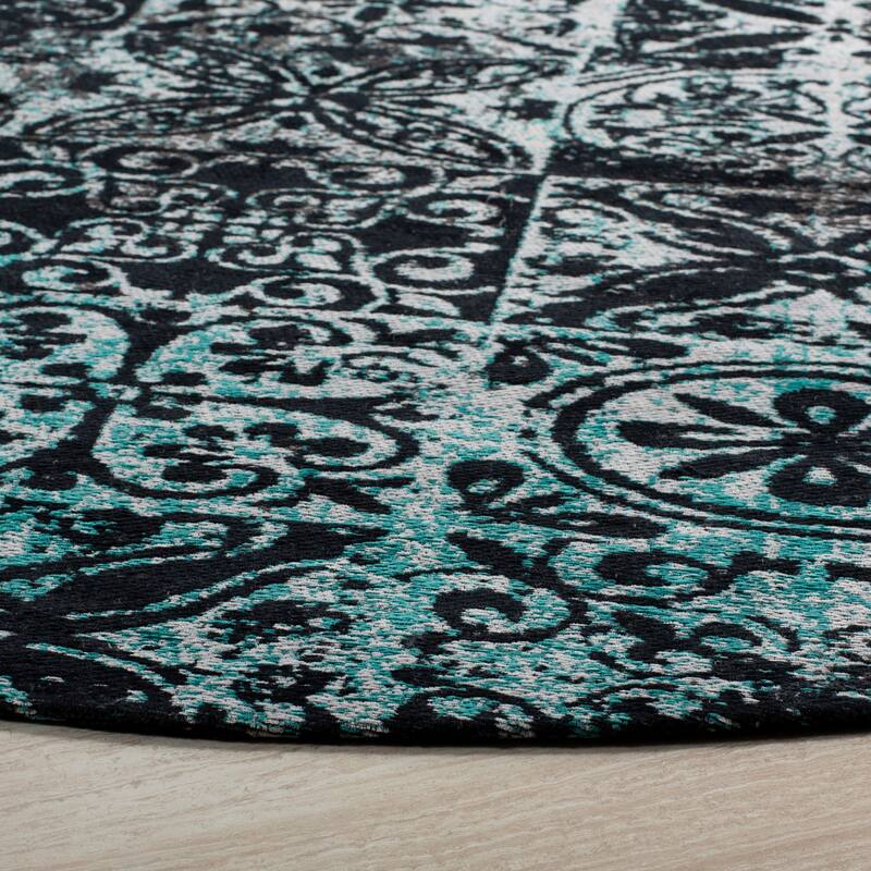SAFAVIEH Classic Vintage Boho Roosa Distressed Oriental Cotton Rug