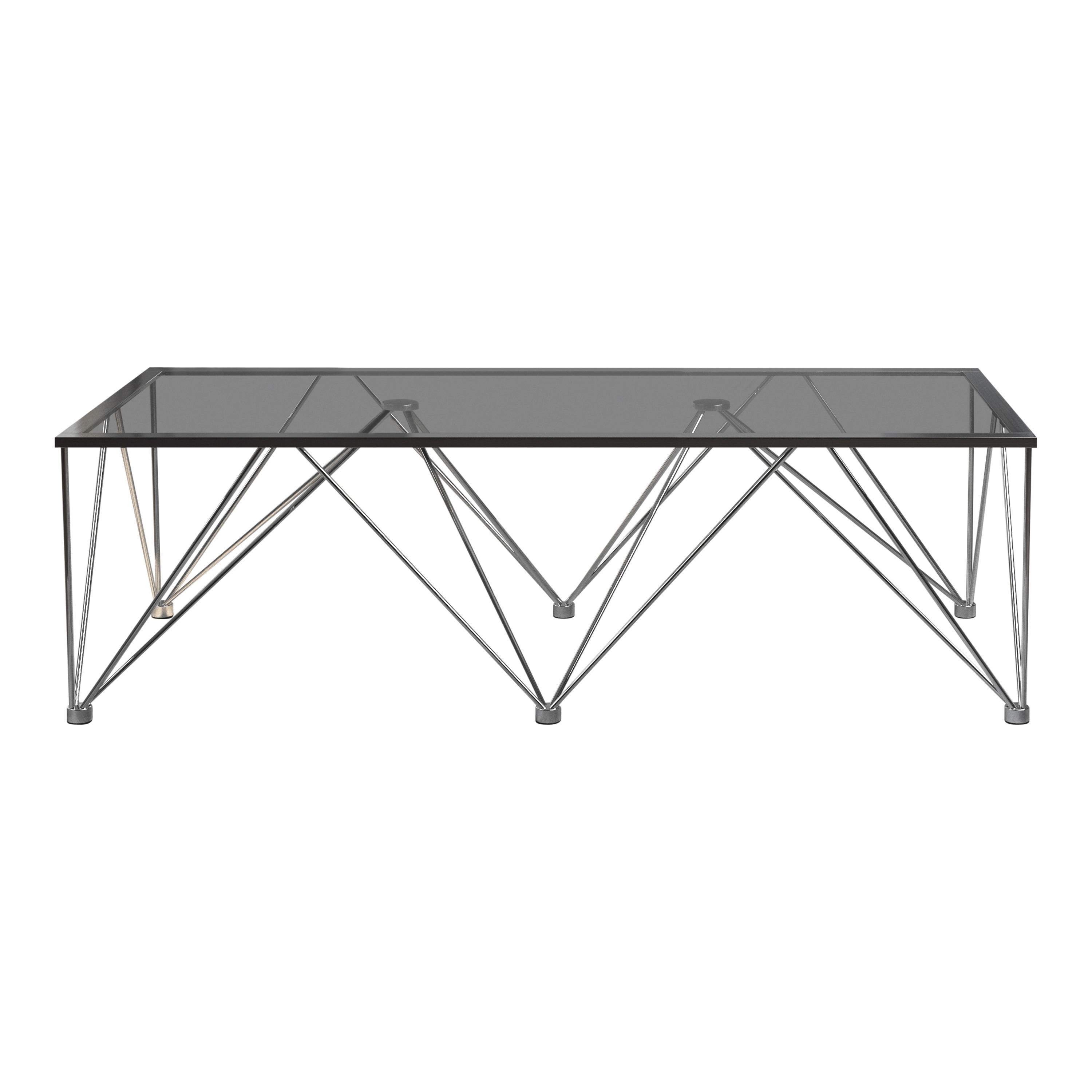 Porch Den Chanute Chrome And Grey Glass Top Square Coffee Table On Sale Overstock 31684232