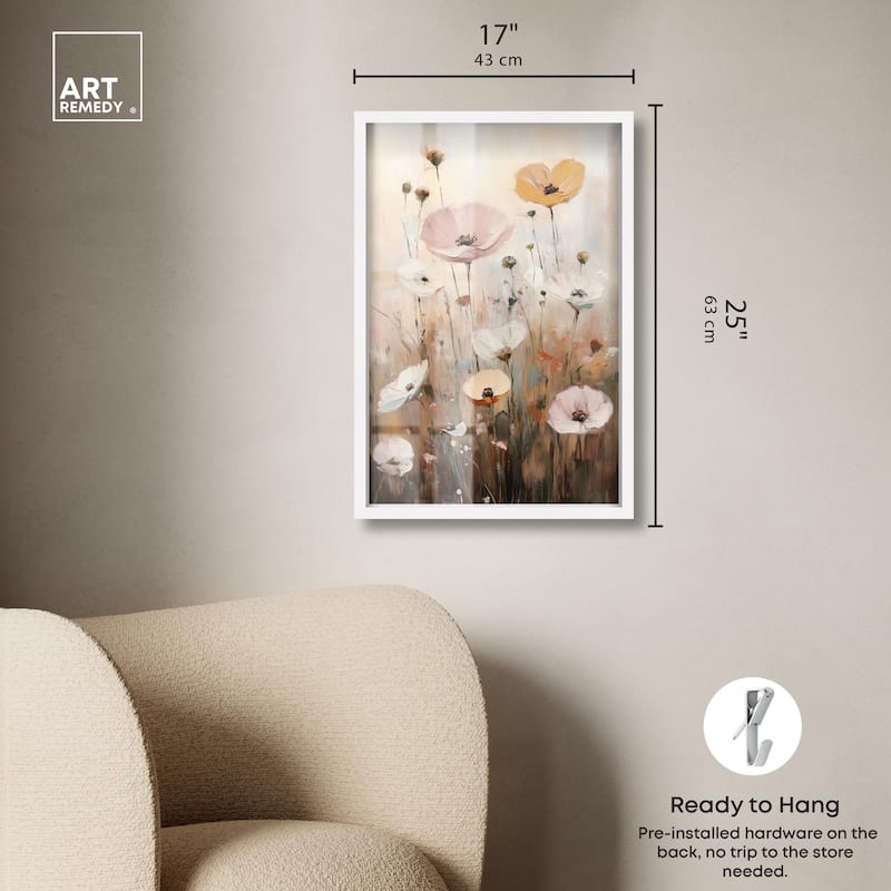 Delicate Flowers in Bloom Shadowbox by Art Remedy