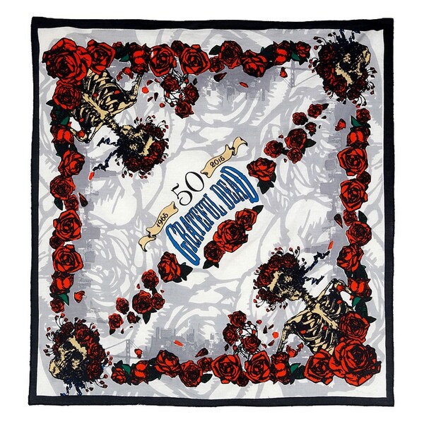 Shop Grateful Dead 50th Anniversary Bandana Scarf Doo Rag ...
