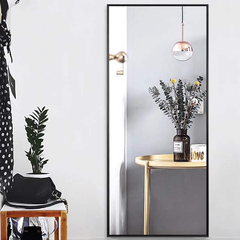 Dovelina Modern Full Length Floor Mirror - Freestanding Vanity Mirror for Bathroom or Living Space