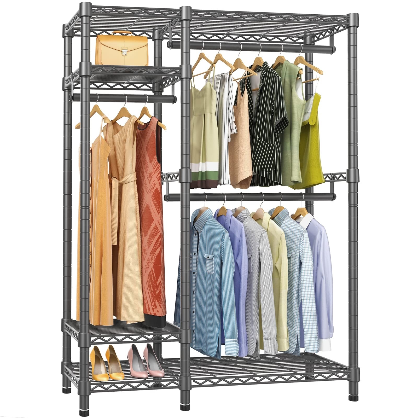 Sturdy portable clothes rack on sale