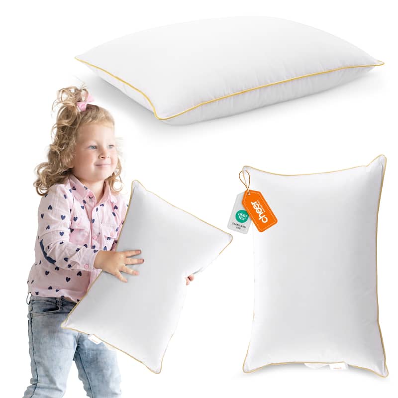 Cheer Collection 14x19-inch Hypoallergenic Toddler Pillow - Medium-Soft - Specialty