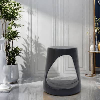 14.5" Magnesium Oxide Hollow Round Side Table High with Quality MGO Construction