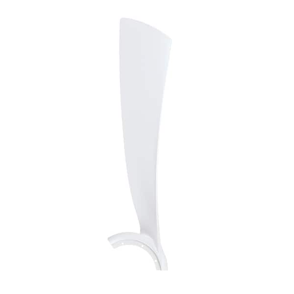 slide 2 of 2, Fanimation Wrap 60 inch Indoor/Outdoor Ceiling Fan Blade Set of 3 - Matte White - Matte White - 60 Inches