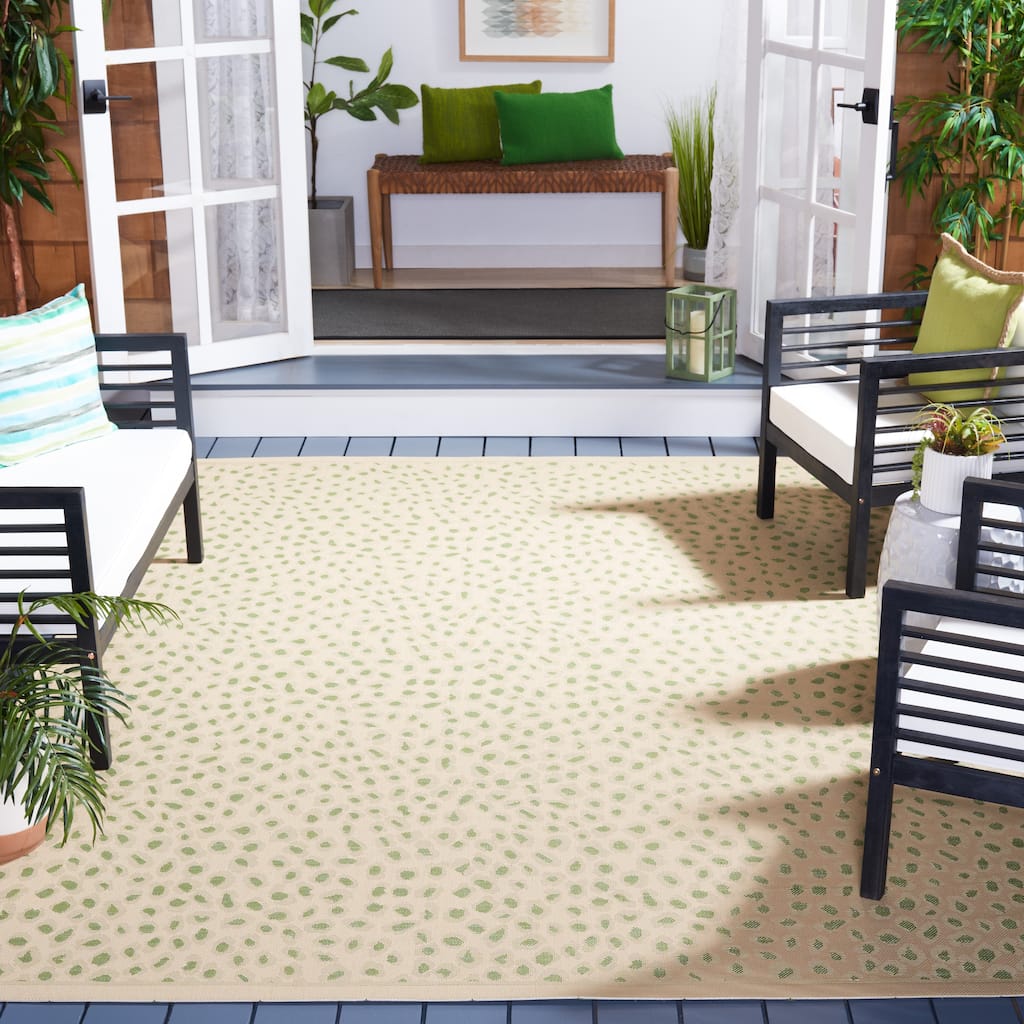 SAFAVIEH Courtyard Vasi Indoor /Outdoor Waterproof Patio Backyard Rug