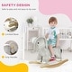 preview thumbnail 4 of 8, Rocking Horse, Kids Rocking Animal, Elephant Rocker with Realistic Sounds, Plush Ride on Toy for Years 2-4, Gray