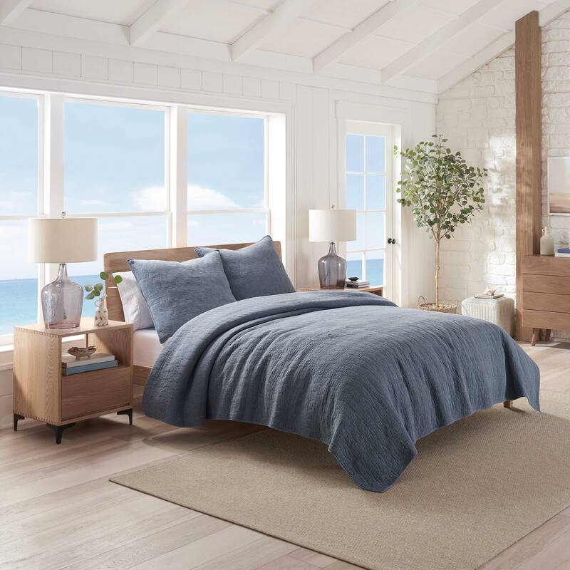 Southern Tide Laurel Grove Euro Navy Sham