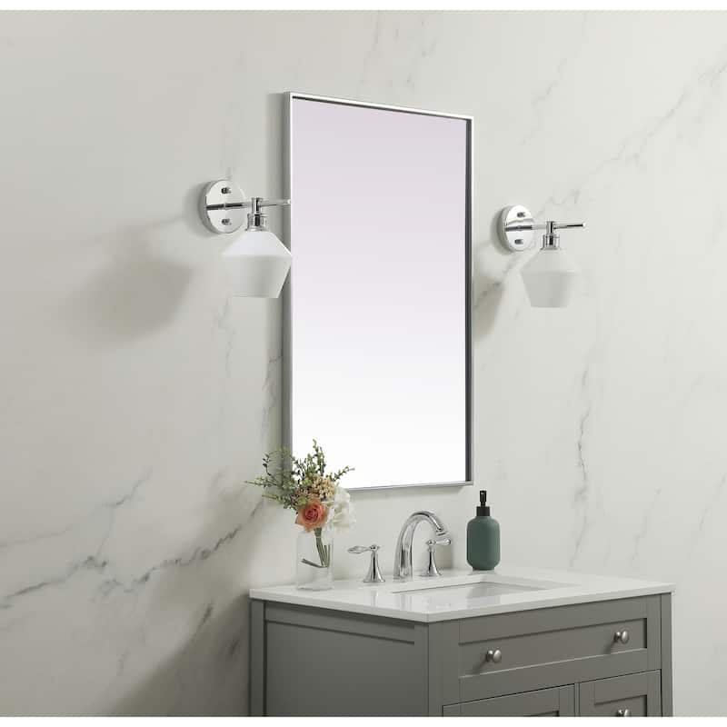 Indigo Home Metal Frame Rectangle Mirror 24x36 Inch