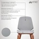 preview thumbnail 40 of 62, Brinley Walnut or Black Wood Upholstered Dining Chair