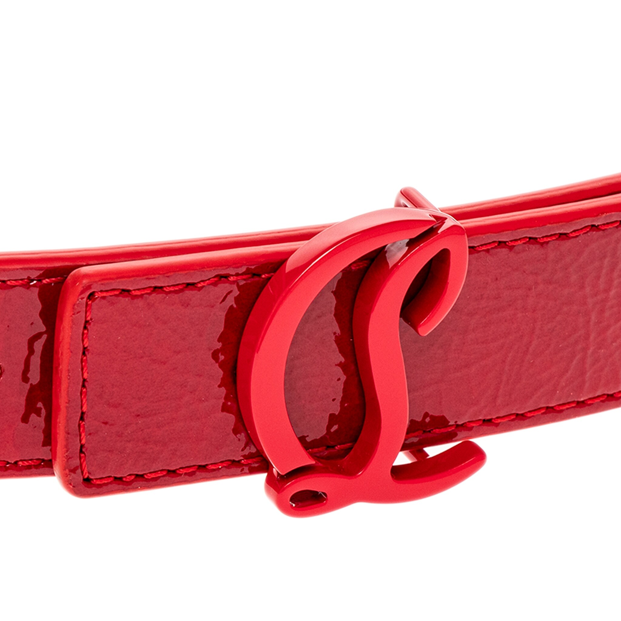 Christian Louboutin Loubi54 Reversible Leather Belt Christian Louboutin Loubi54 Reversible Belt - Overstock  main image 4