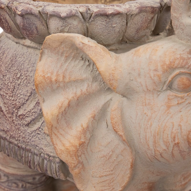 Elephant Outdoor Garden Planter - 13.75"