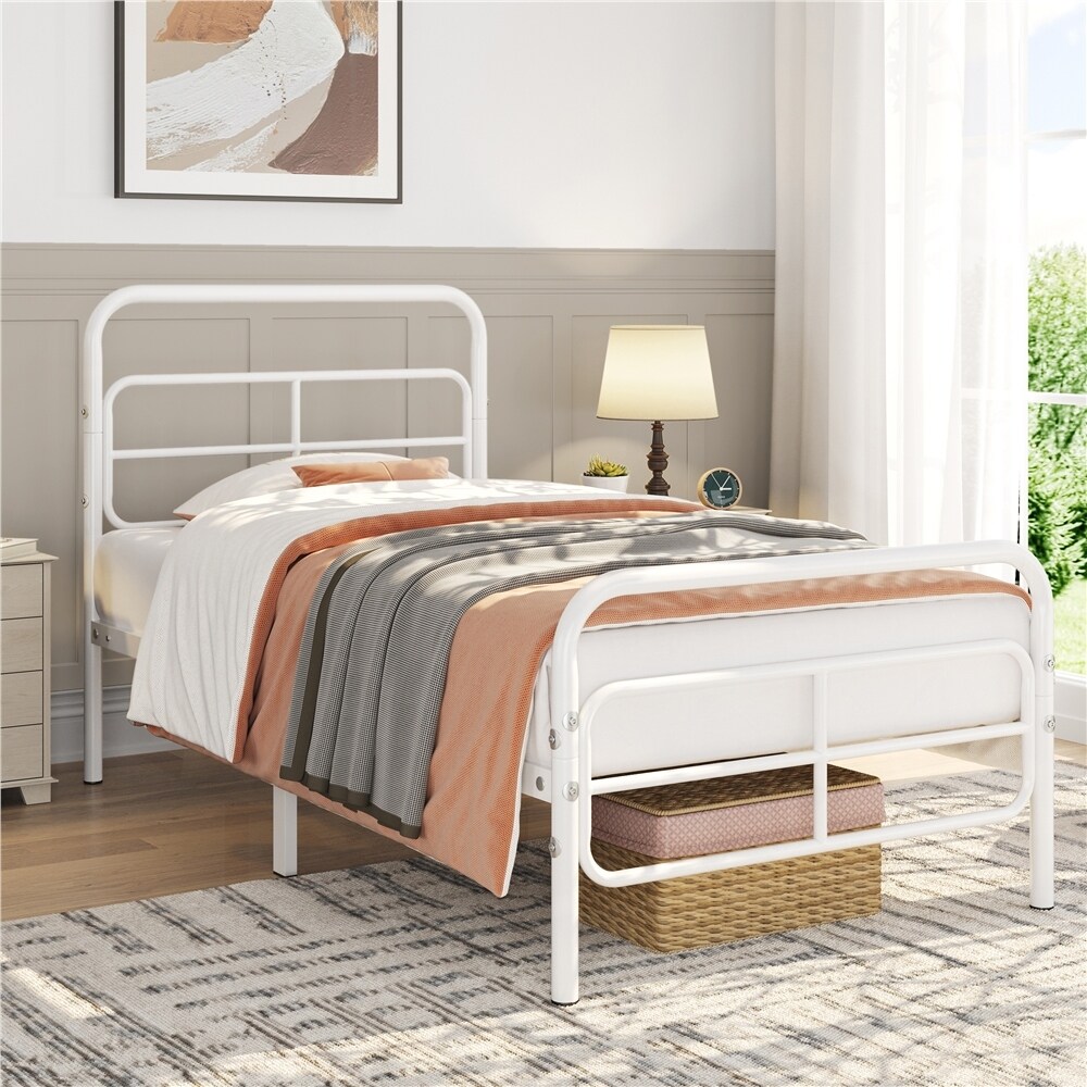 Perez metal bed frame sales