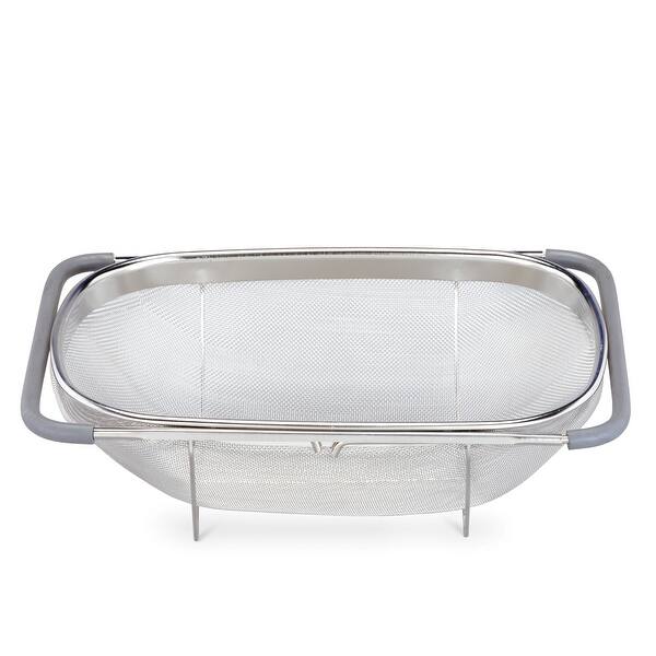 Mesh Stainless Steel Expandable Colander - 22 x 4.25 x 14.25 - Bed Bath ...