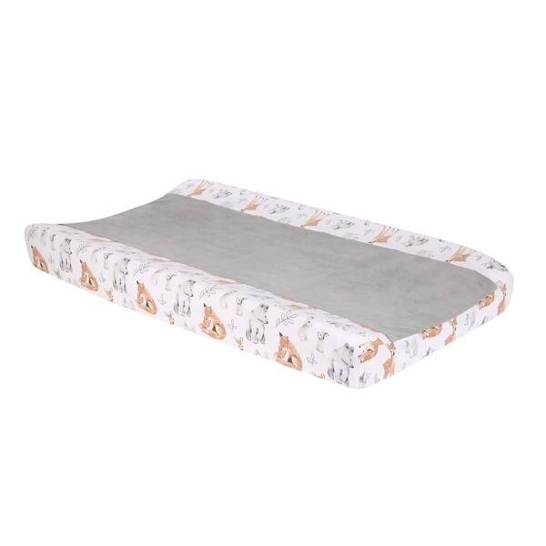 white changing pad cover