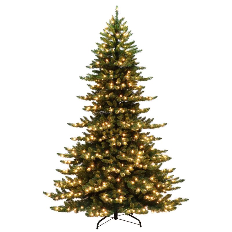 Puleo International 7.5 ft. Pre-Lit Royal Majestic Artificial Christmas Tree
