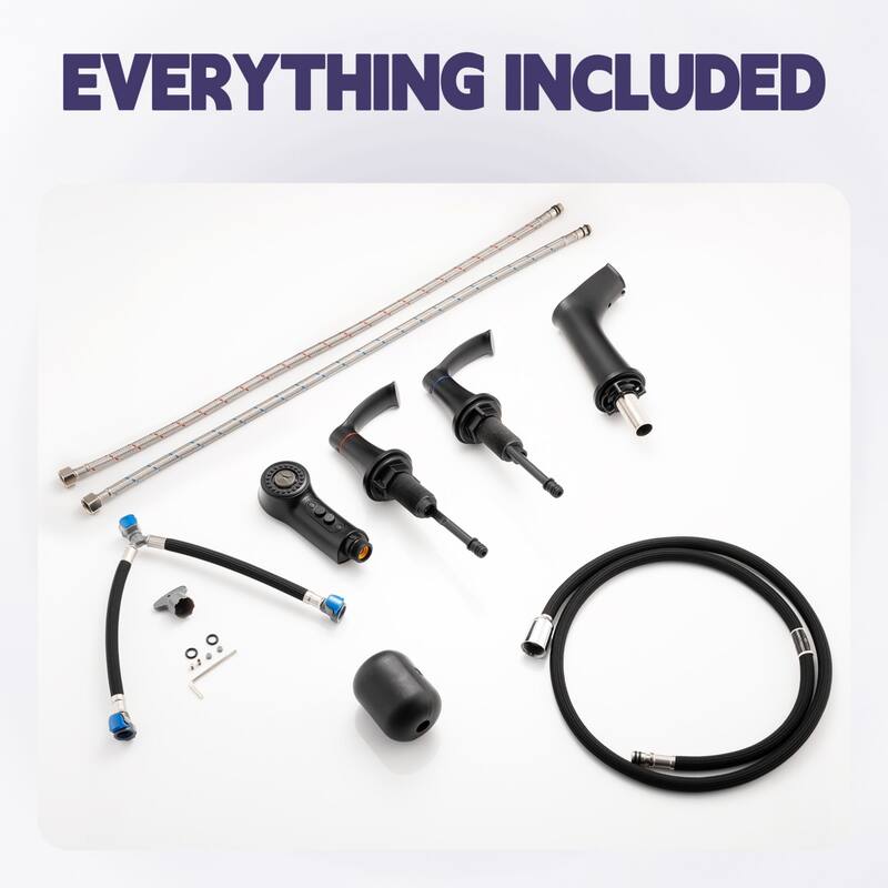 Adjustable Temperature Pull Out Sprayer Bathroom Faucet