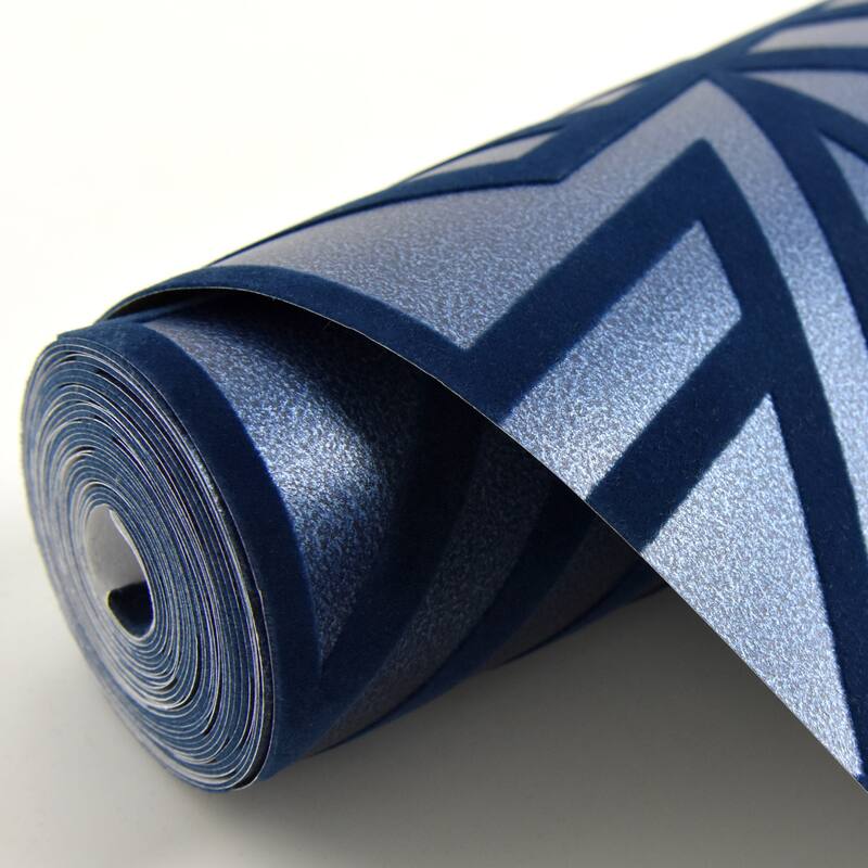 A-Street Prints Voltaire Silver Beaded Geometric Wallpaper - N/A