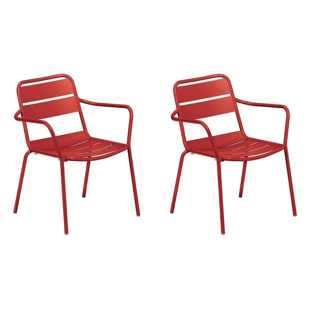 Oxford Garden Kapri Outdoor Aluminum Dining Chairs