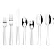 preview thumbnail 12 of 10, Ornative JARA 18/0 Stainless Steel Mirror 42 Pieces Flatware Set with Buffet - 10.71" H x 14.37" W x 1.77" D