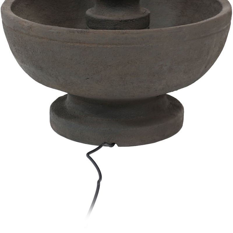 Streaming Falls 2-Tier Outdoor Water Fountain Garden Feature - 25"